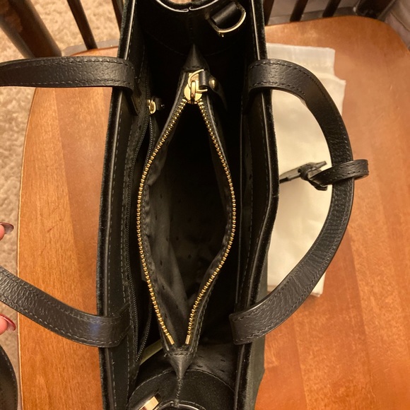 EUC Kate Spade black Thompson Street velvet Sam crossbody purse looks brand new - Picture 10 of 16